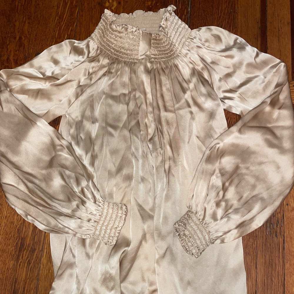 Rungolee nwot Katarina Full Sleeve Blouse 100% silk retail $235